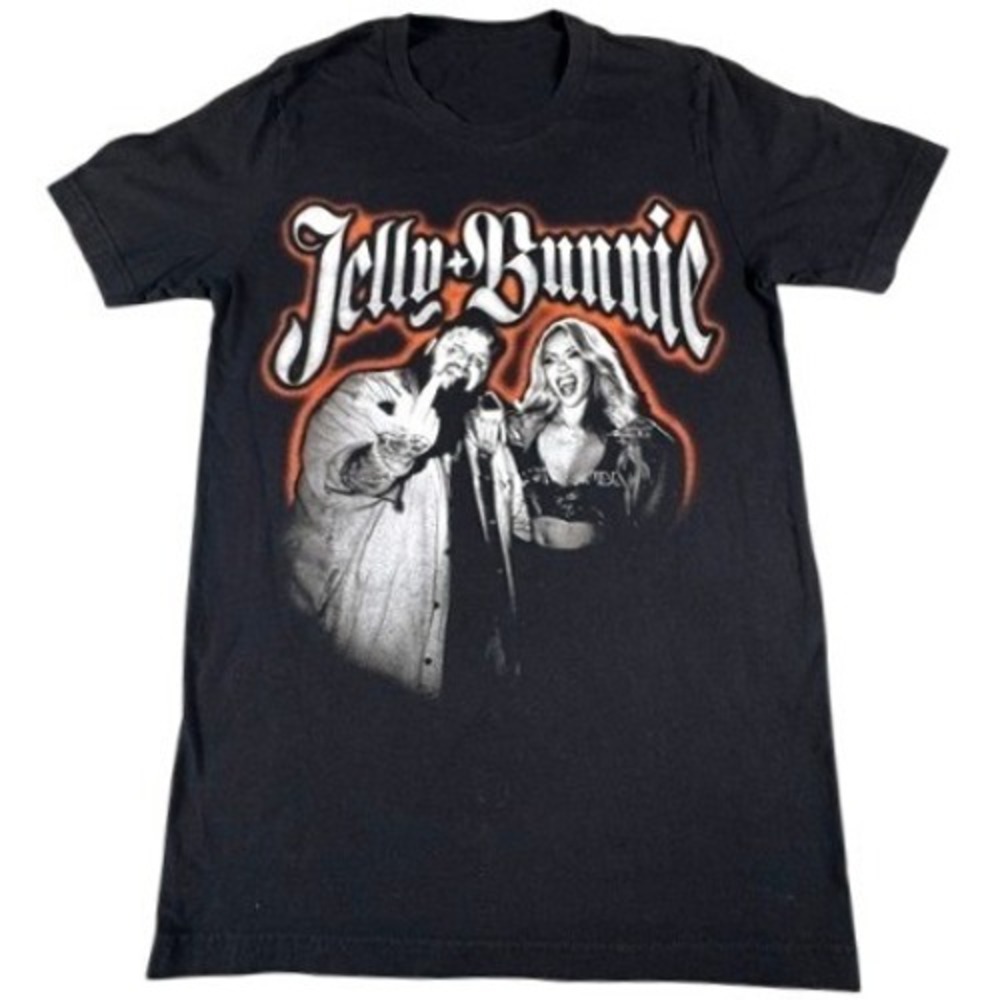 Jelly Roll T-Shirt Unisex S Backroad Baptism Tour 2023 Bunnie XO Black Graphic